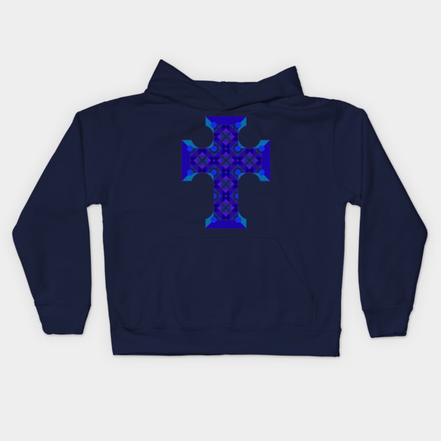 Colorful Cross Kids Hoodie by razorcitywriter